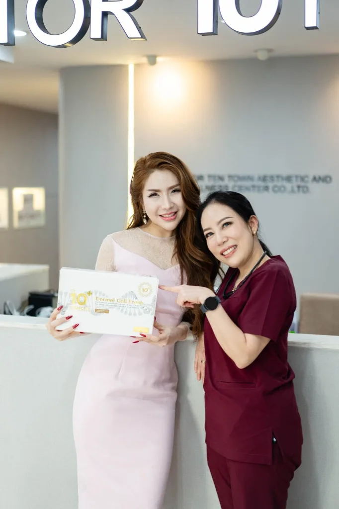 Commercial promotional photo for a medical or clinic brand with a polished, editorial look